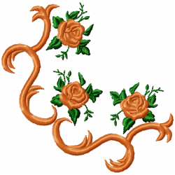 Flowers And Tree Embroidery Design 4 Flowers And Tree Embroidery Design 4